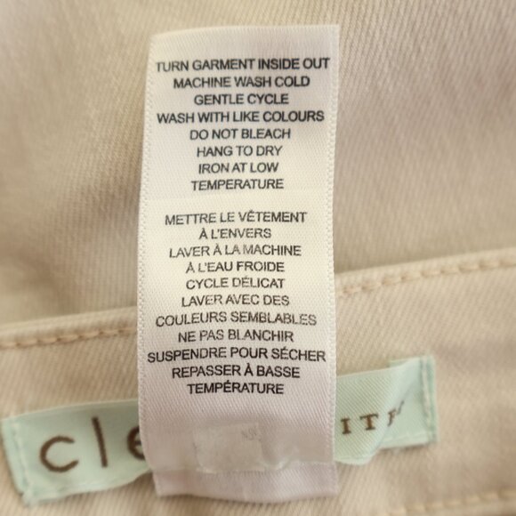 Size 8 - Cleo Petite Jeans - Off White - Straight Leg - Picture 15 of 15